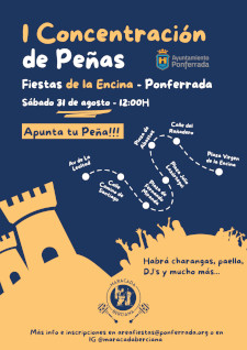 I Concentración de Peñas color Cartel