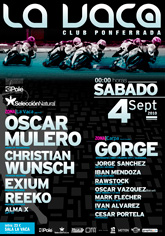Oscar Mulero, Wunsch, y muchos más en la Sala La Vaca. Cartel