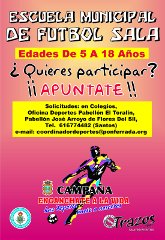Abierto plazo de inscrpción Esuela Municipal de Fútbol Sala 2010
