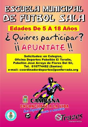 Cartel Escuela Mcpal. Futbol Sala 