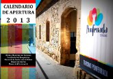 Calendario de apertura 2013. Museos y Castillo