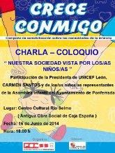 Charla/Coloquio "Nuestra Sociedad vista por los/as Niños/as"