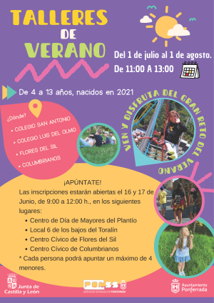 Cartel Campamento de Verano