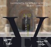 Curso de Verano: LA HERENCIA ESCRITA DE LA ÉPOCA DE LOS TEMPLARIOS