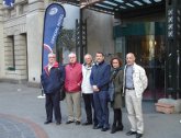 La expedición Ponferrada 2013 en el hotel de la UCI en Melbourne