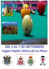 I Open "Ciudad de Ponferrada" de Billar a 3 bandas