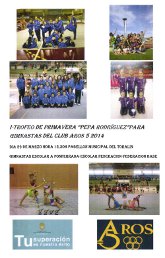 I Trofeo de Primavera "Pepa Rodríguez" para gimnastas del Club Aros5 2014