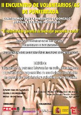 II Encuentro de voluntarios/as de Ponferrada 2010 - Cartel
