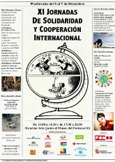XI Jornadas de Solidaridad y Cooperación Internacional 2014