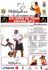 Inscripciones XVI Open de Tenis Encina 2013