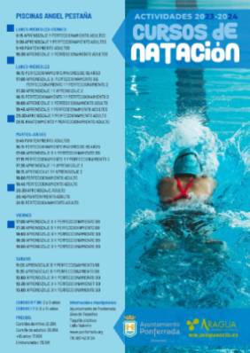 Cartel horarios cursos de natación 2023_2024