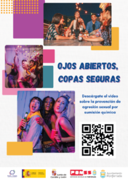 Cartel Prev. Agresión sexual codigo QR