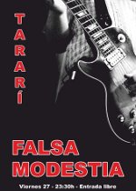 Cartel Falsa Modestia