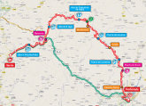 Mapa de la 13ª Etapa La Vuelta'11