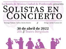 Banda de Música Ciudad de Ponferrada Nuestros solistas en concierto cartel dest